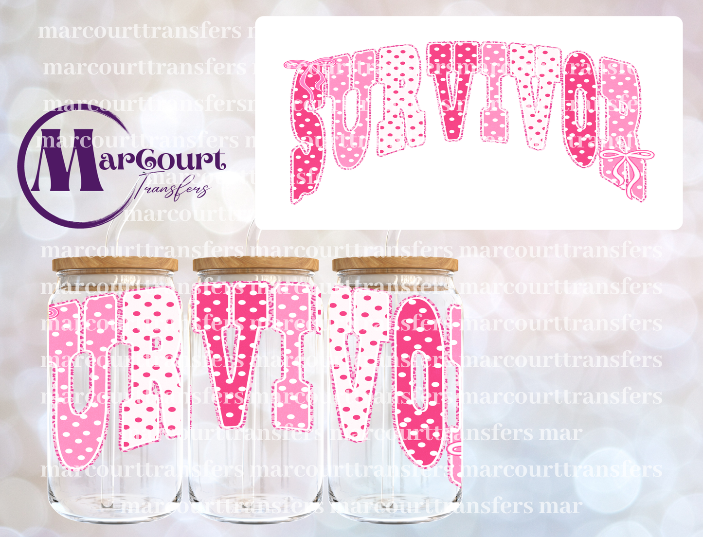 SURVIVOR 16-16 0Z-UV DTF CUP WRAP
