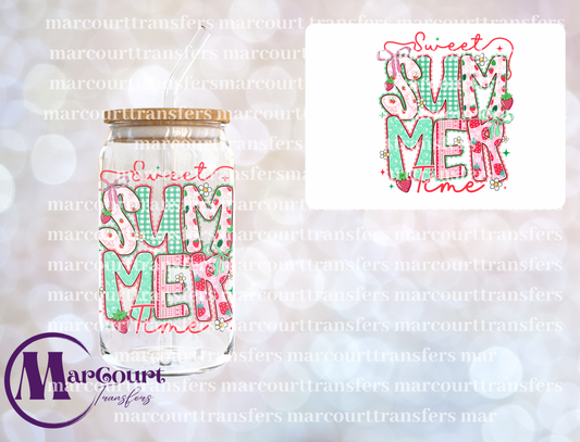 SWEET SUMMER TIME STRAWBERRY-UV DTF CUP WRAP