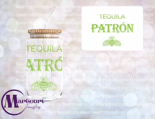 TEQUILA PATRON LOGO-DECAL-UV DTF CUP WRAP