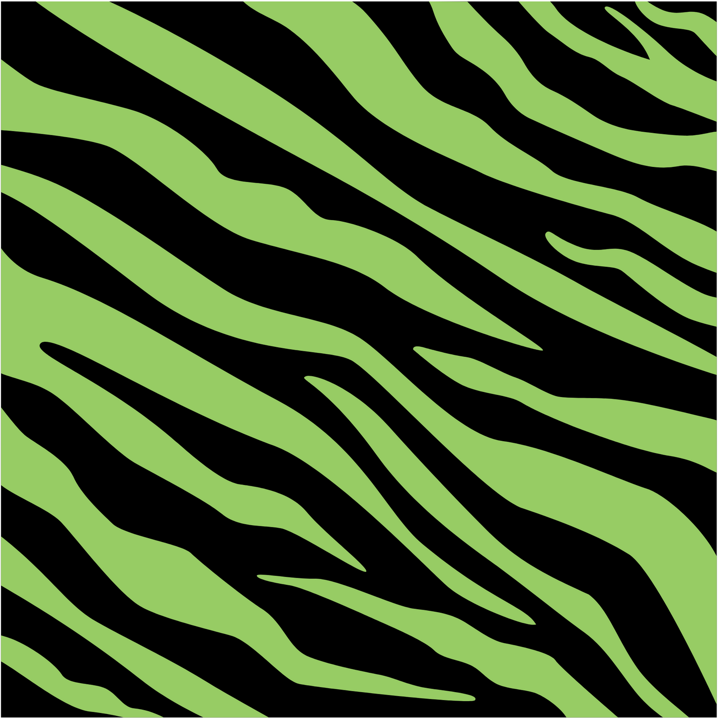 TIGER-GREEN AND BLACK -VINYL PATTERN 12 X 12