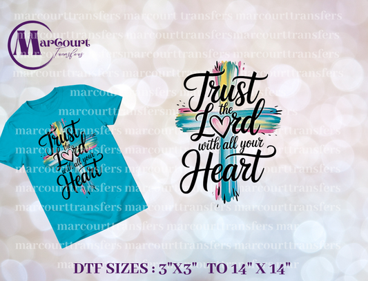 DTF-TRUST THE LORD (WATERCOLOR)