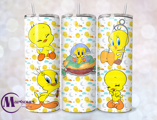 TWEETY-20 OZ-UV DTF CUP WRAP