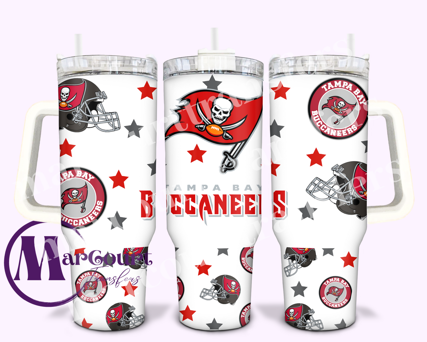 TAMPA BAY BUCCANEERS-40 0Z-UV DTF CUP WRAP