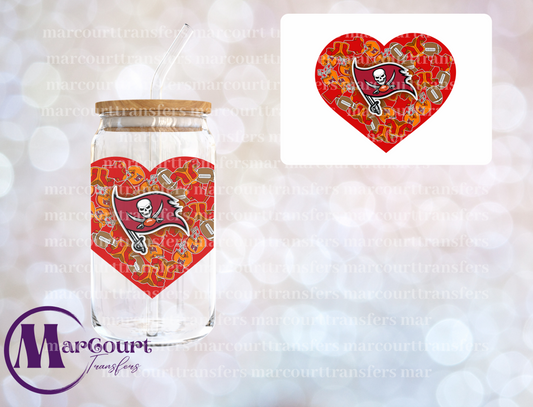 TAMPA BAY HEART DECAL-UV DTF CUP WRAP