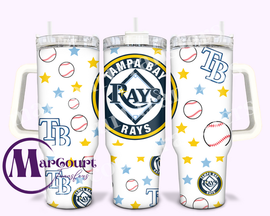 TAMPA BAY RAYS-40 0Z-UV DTF CUP WRAP