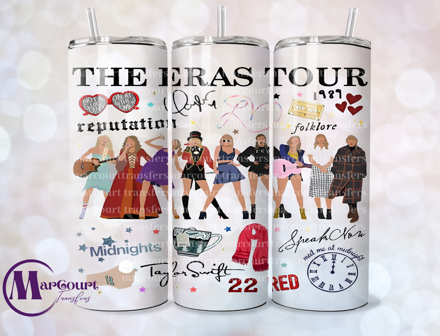 TAYLOR THE ERAS TOUR 2-SKINNY TUMBLER TRANSFER