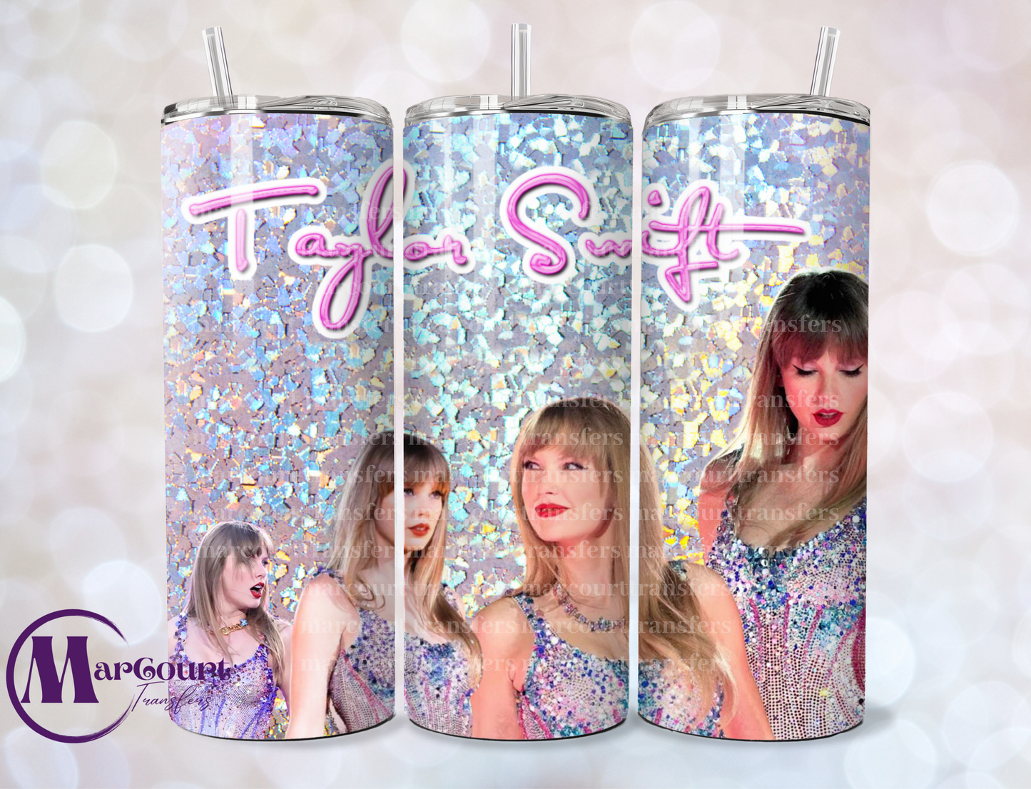 TAYLOR GLITTER-SKINNY TUMBLER TRANSFER