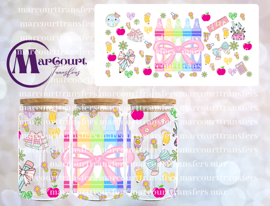 TEACHER FUN PASTEL FUN-16 0Z-UV DTF CUP WRAP