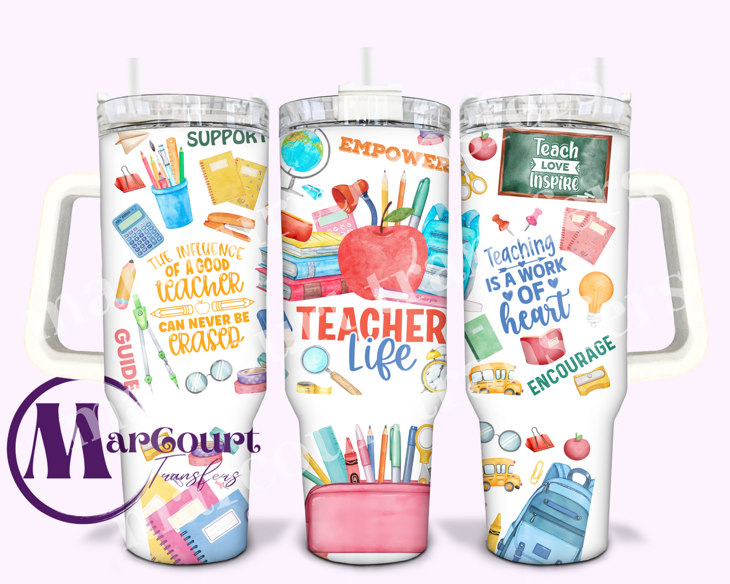 TEACHER LIFE-40 0Z-UV DTF CUP WRAP