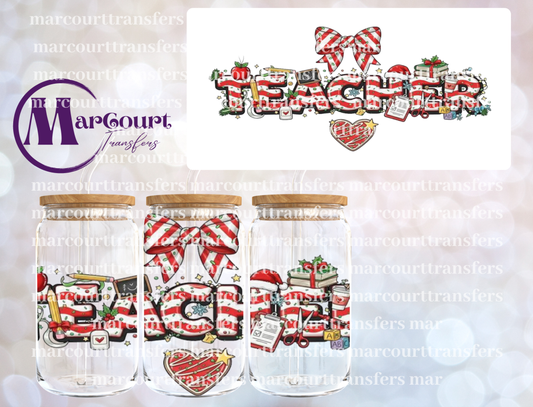 TEACHER SNACKCAKES-16 0Z-UV DTF CUP WRAP