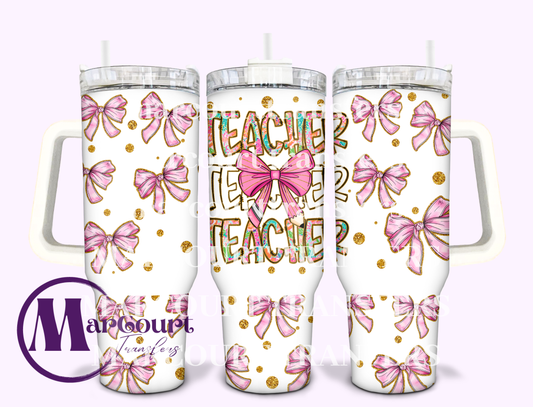 TEACHER TEACHER TEACHER-40 0Z-UV DTF CUP WRAP