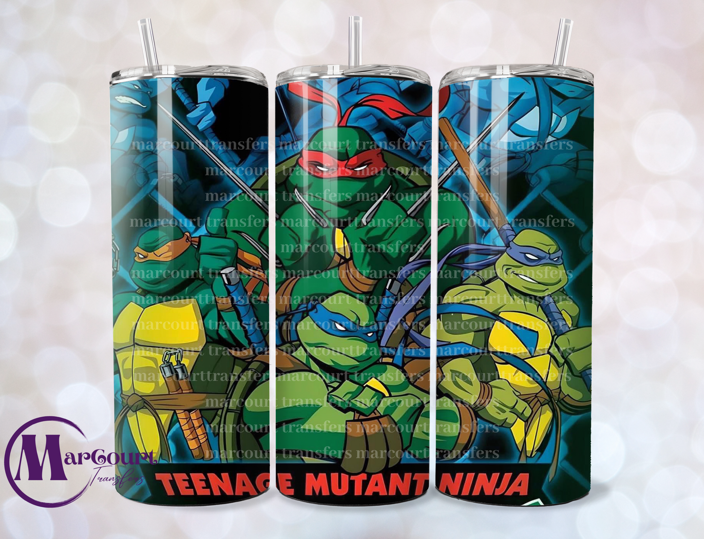 TEENAGE MUTANT NINJA TURTLES-SKINNY TUMBLER TRANSFER