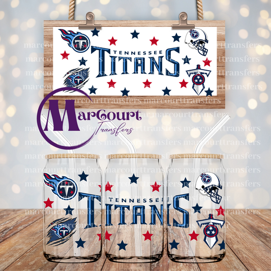 TENNESSEE TITANS-16 OZ- UV DTF CUP WRAP