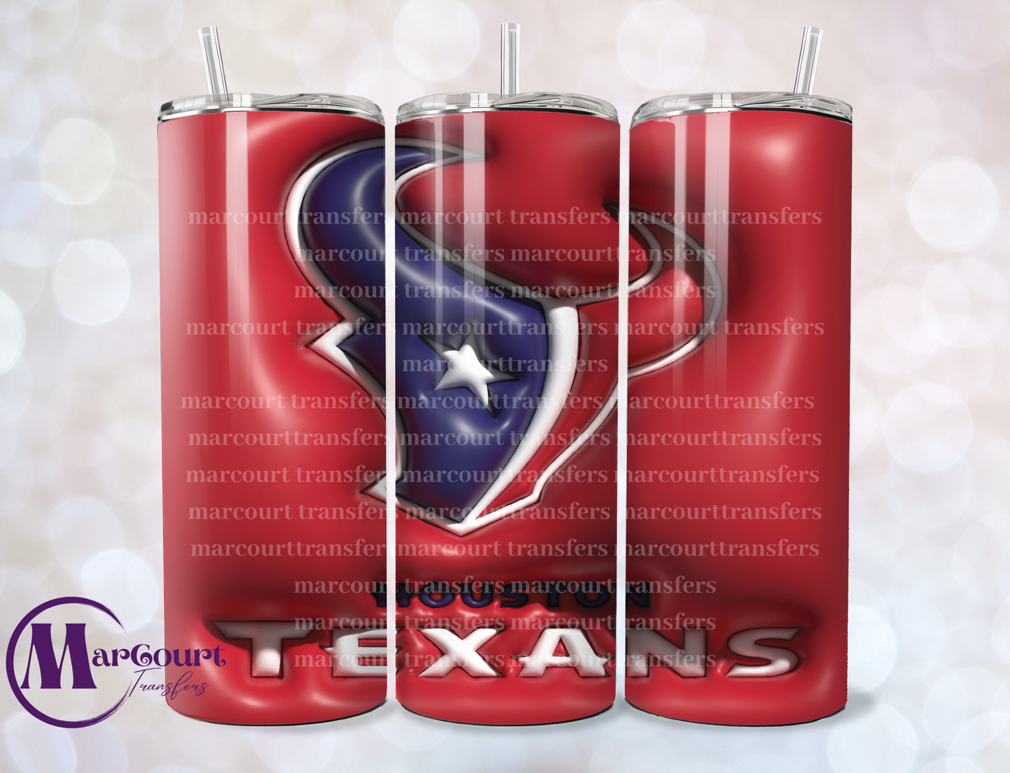 HOUSTON TEXANS-SKINNY TUMBLER TRANSFER