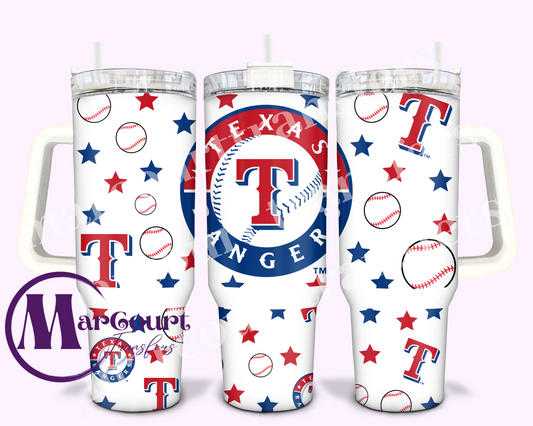 TEXAS RANGERS-40 0Z-UV DTF CUP WRAP