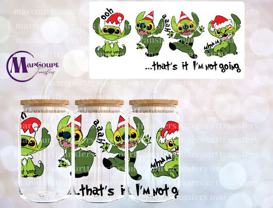 THAT'S IT I'M NOT GOING STITCH GRINCH-16 0Z-UV DTF CUP WRAP