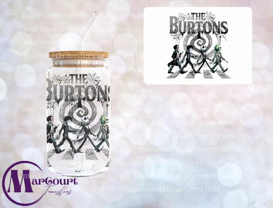 THE BURTONS BLACK-UV DTF CUP WRAP