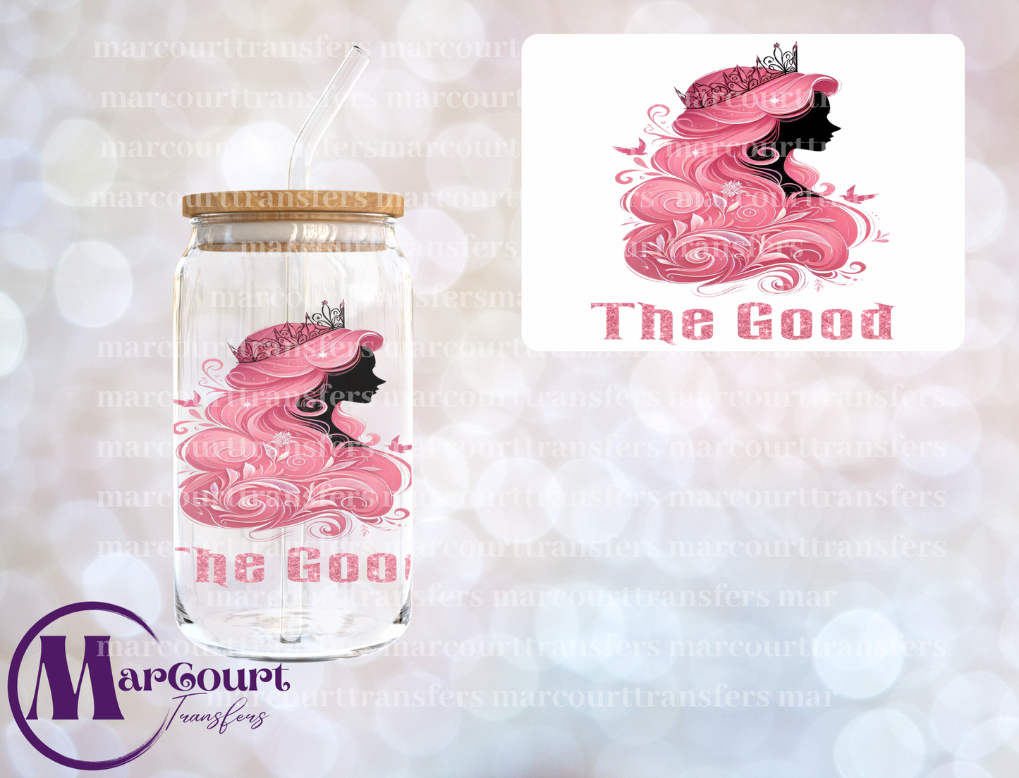 THE GOOD GLINDA-DECAL-UV DTF CUP WRAP