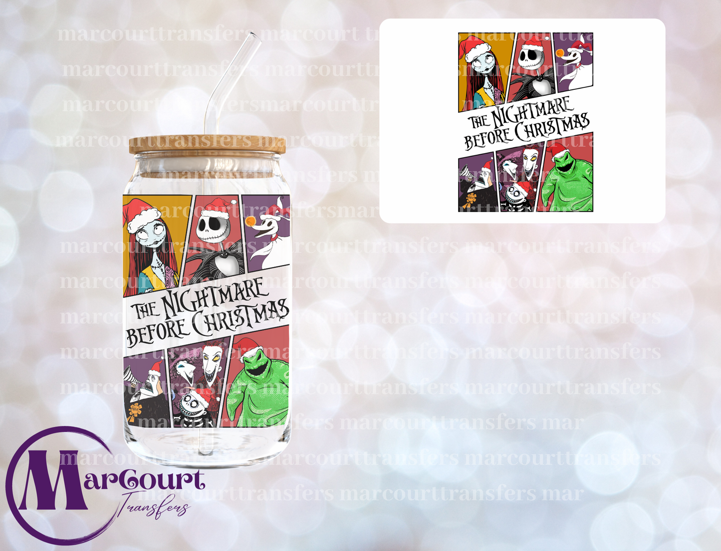 THE NIGHTMARE BEFORE CHRISTMAS 2-UV DTF CUP WRAP