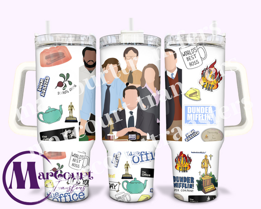 THE OFFICE-40 0Z-UV DTF CUP WRAP