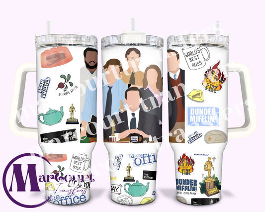 THE OFFICE-40 0Z-SUBLIMATION TUMBLER TRANSFER