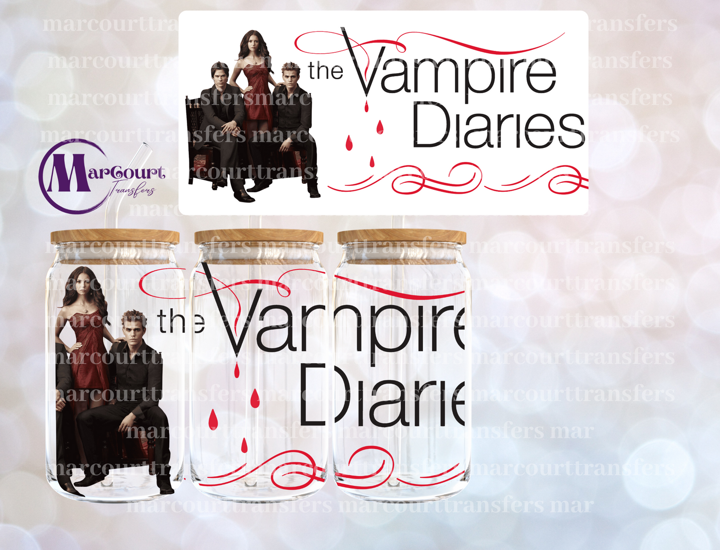 VAMPIRE DIARIES 2-16 0Z-UV DTF CUP WRAP