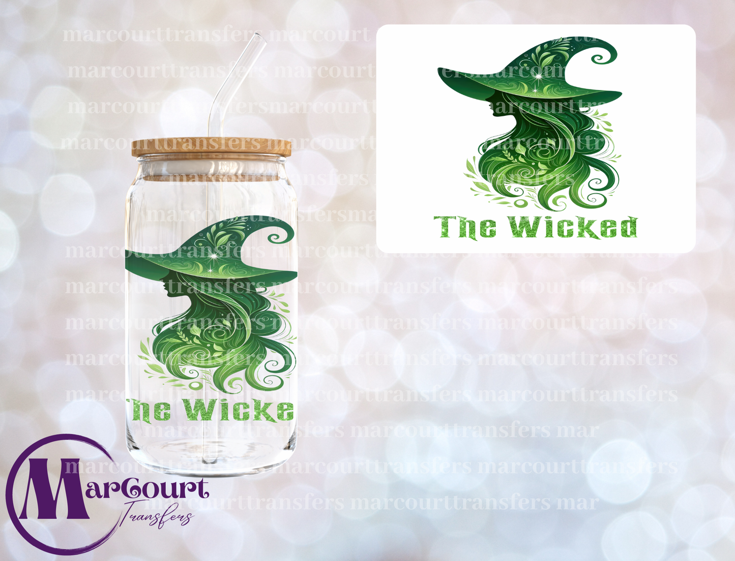 THE WICKED ELPHABA-DECAL-UV DTF CUP WRAP