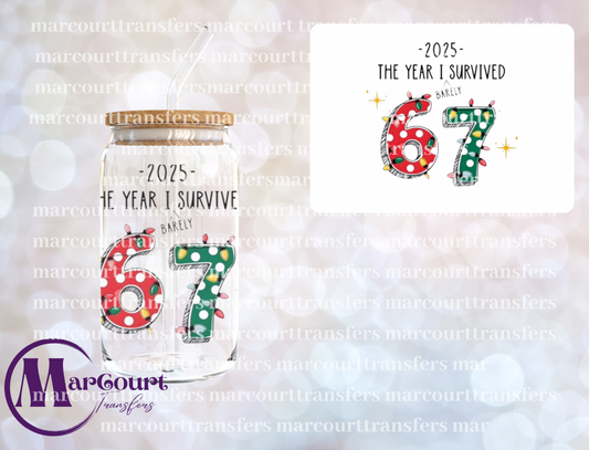 THE YEAR I SURVIVED 67-UV DTF CUP WRAP