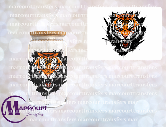TIGER HEAD-UV DTF CUP WRAP