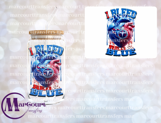 TITANS I BLEED RED AND BLUE-DECAL-UV DTF CUP WRAP