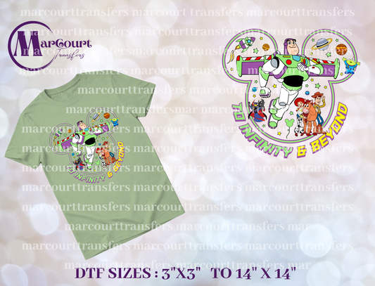 DTF-TO INFINITY AND BEYOND MOUSE HEAD