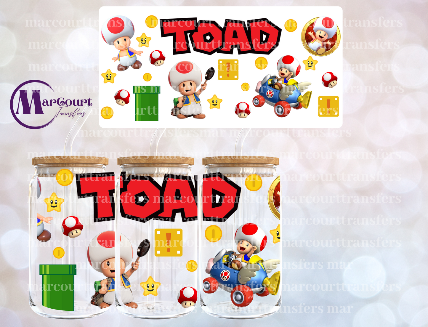 TOAD-16 0Z-UV DTF CUP WRAP