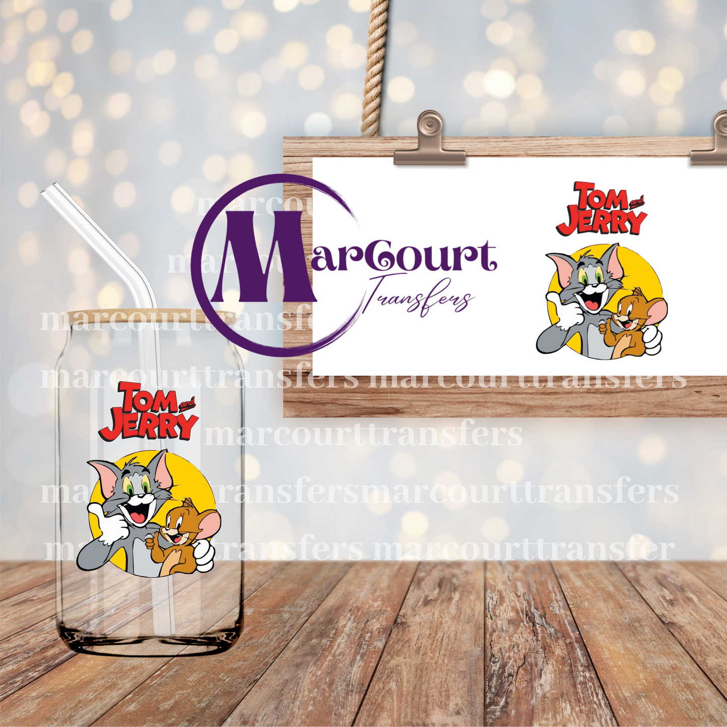 TOM N JERRY-DECAL-UV DTF CUP WRAP