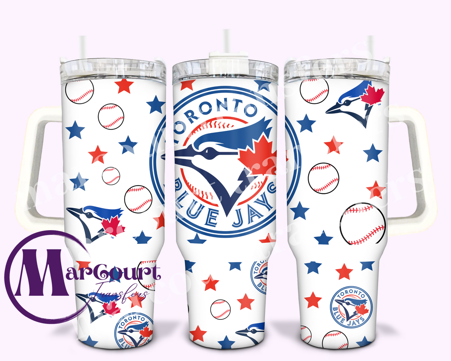 TORONTO BLUE JAYS-40 0Z-UV DTF CUP WRAP