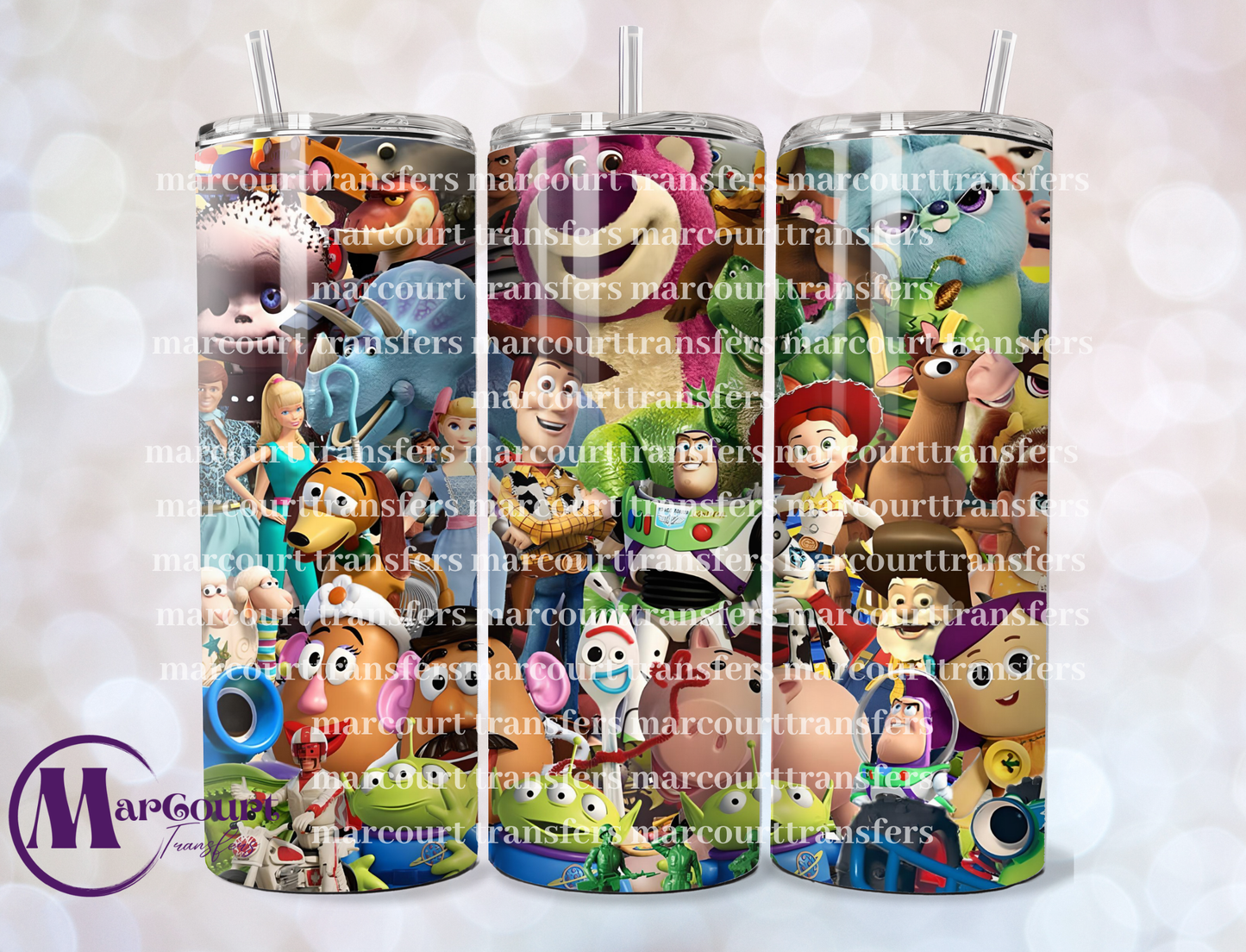 TOY STORY FRIENDS 20-SKINNY TUMBLER TRANSFER