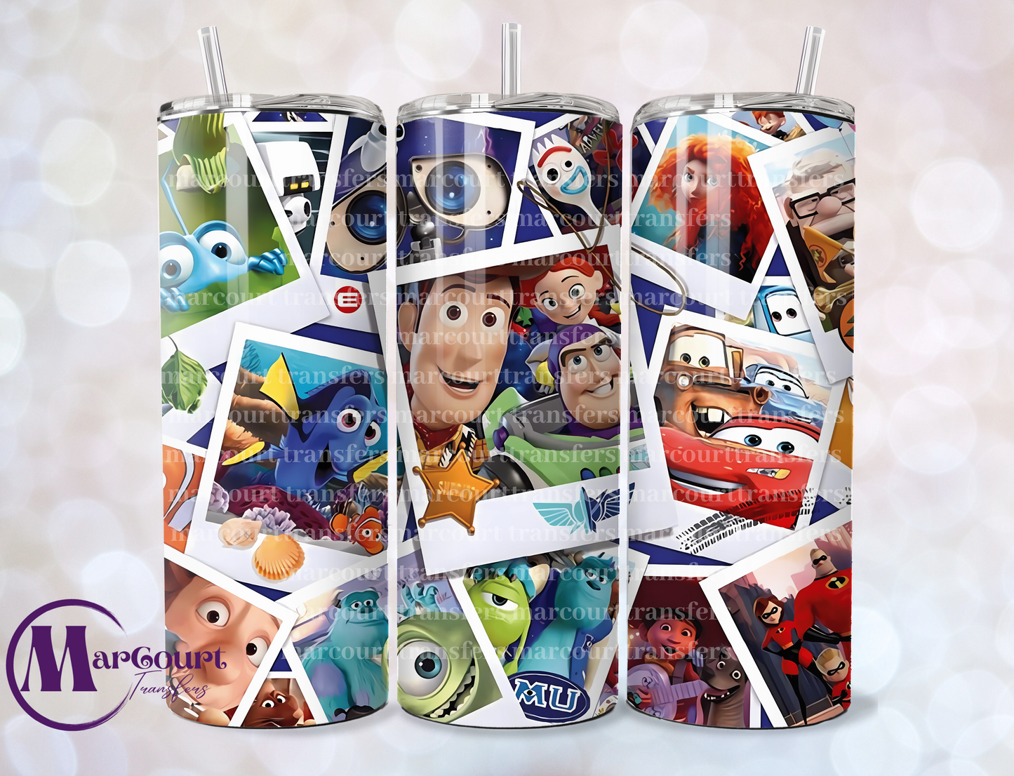 TOY STORY MONSTERS INC ETC-SKINNY TUMBLER TRANSFER