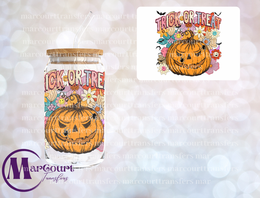 TRICK OR TREAT FLOWERS-DECAL-UV DTF CUP WRAP