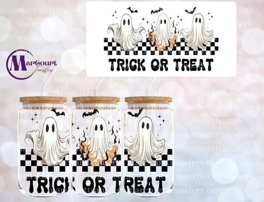 TRICK OR TREAT GHOSTS-16 0Z-UV DTF CUP WRAP