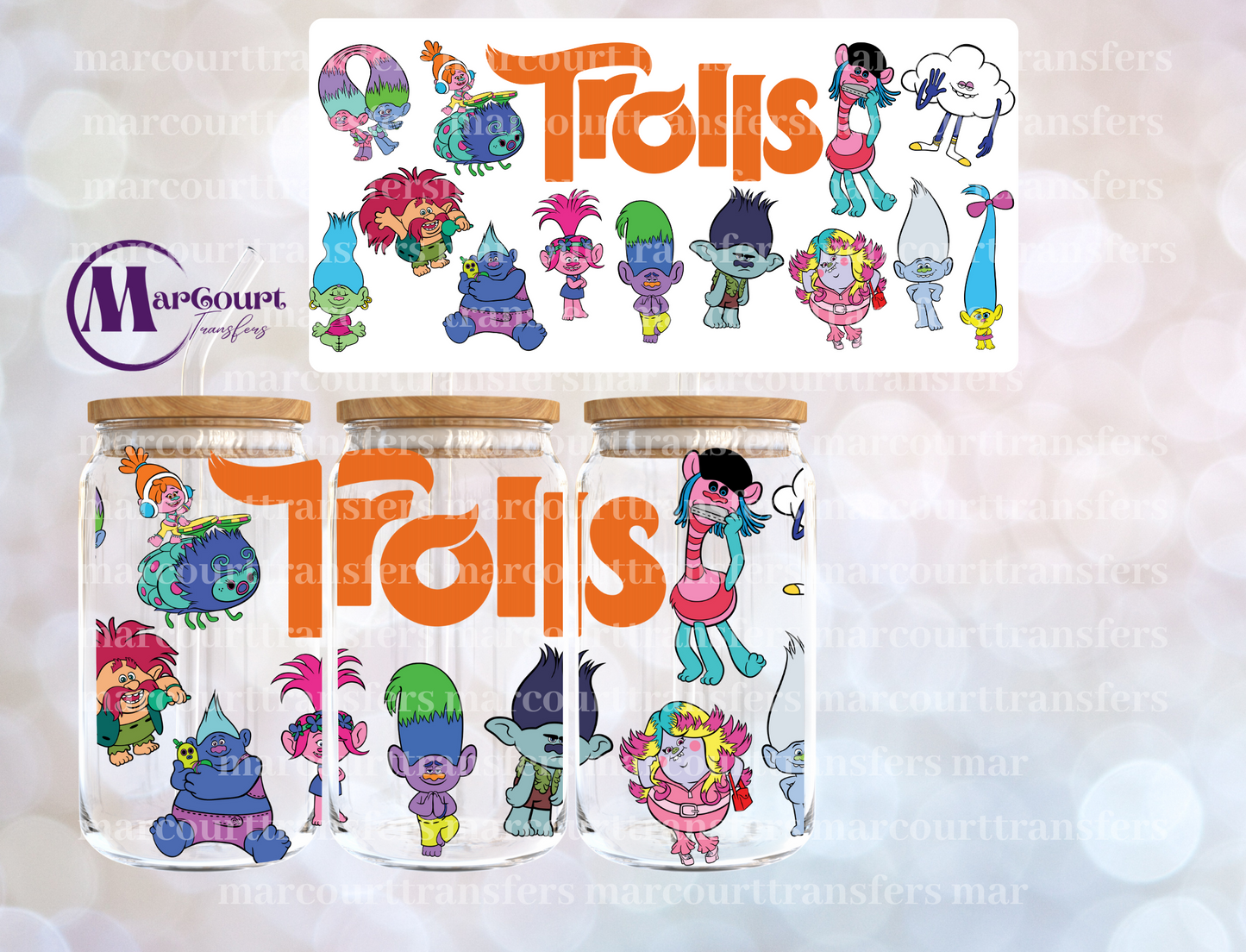 TROLLS-16 0Z-UV DTF CUP WRAP