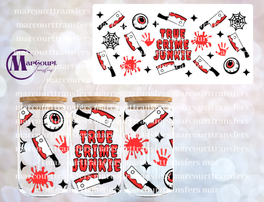 TRUE CRIME RED-16 0Z-UV DTF CUP WRAP