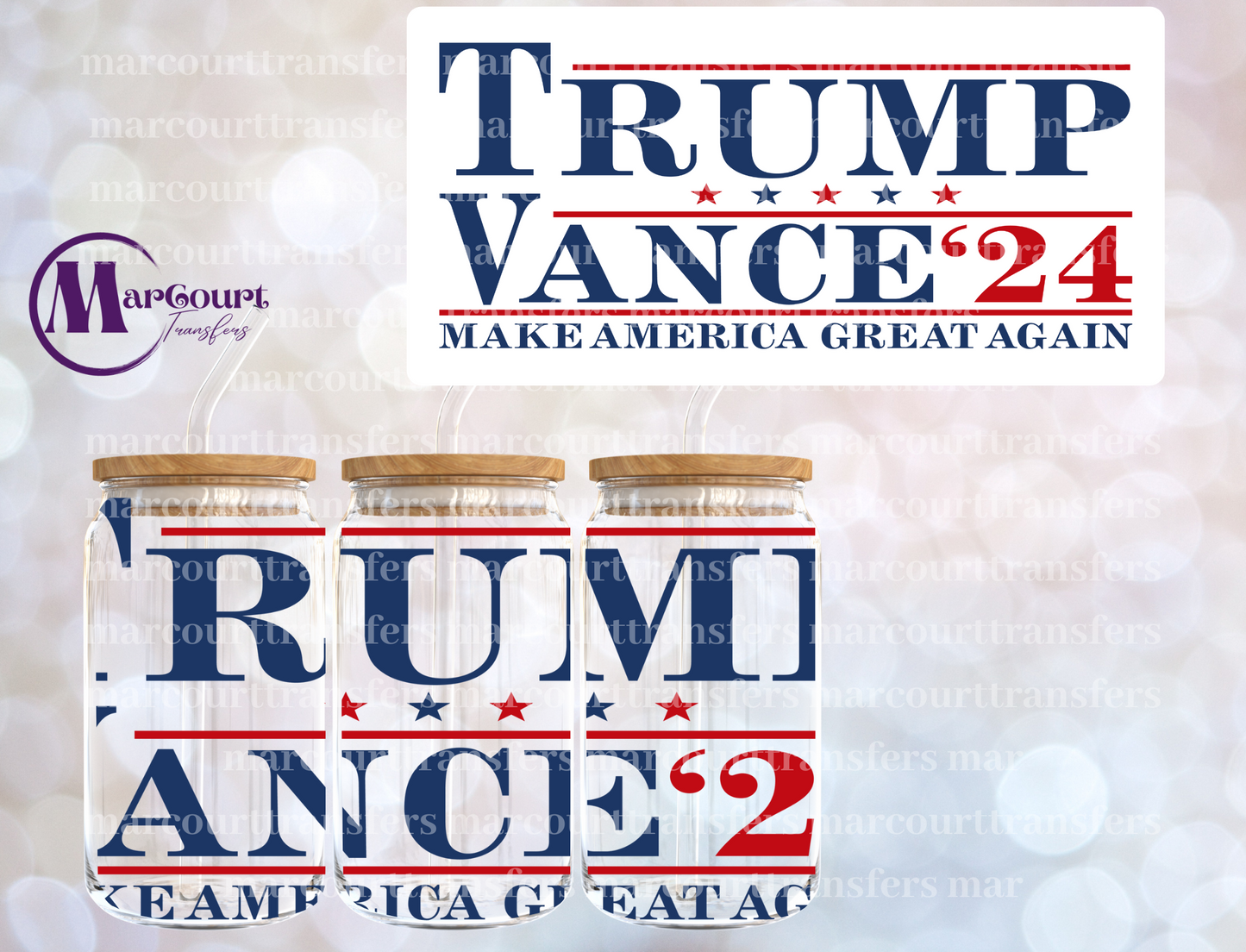 TRUMP VANCE 24-16 0Z-UV DTF CUP WRAP