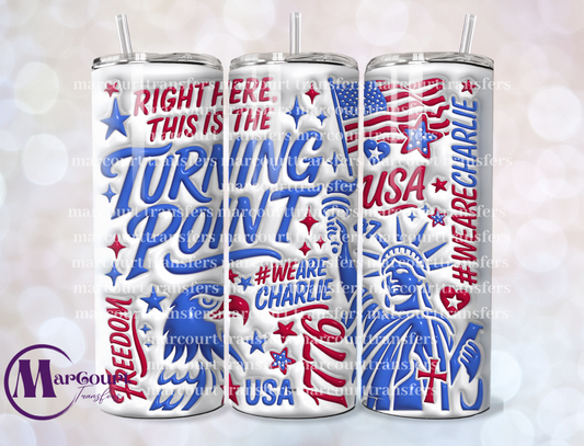 TURNING POINT INFLATED-20-SKINNY TUMBLER TRANSFER (SUBLIMATION)