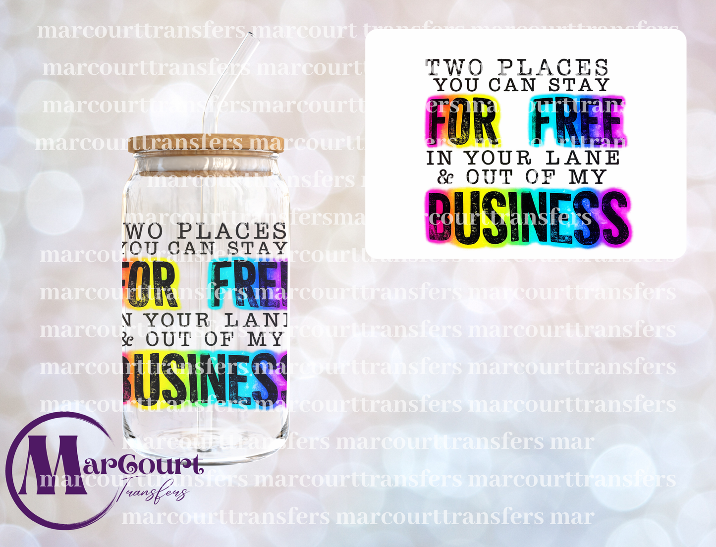 TWO PLACES YOU CAN STAY FOR FREE-UV DTF CUP WRAP