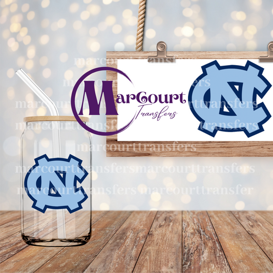 UNC TAR HEELS-DECAL-UV DTF CUP WRAP