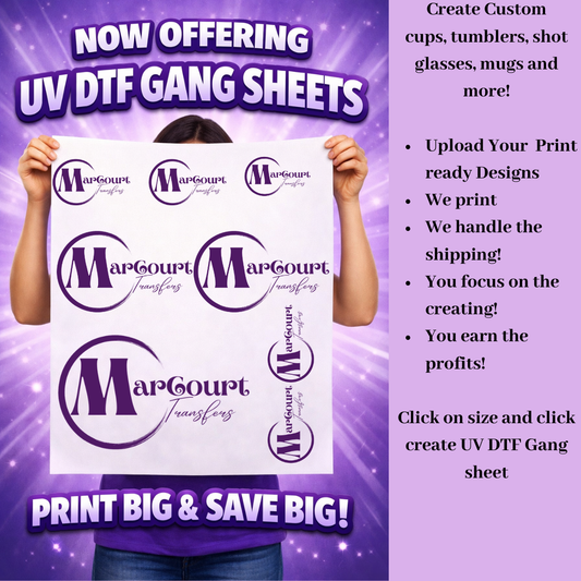 Gang Sheet Builder-(UV DTF ) Build one Now!