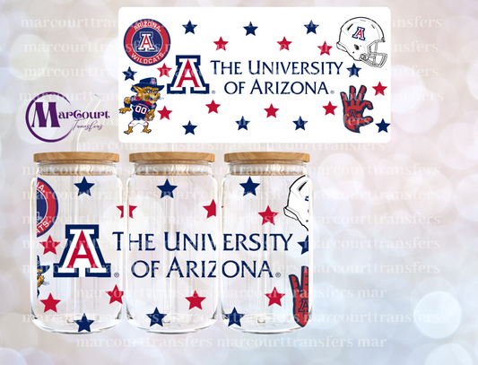 UNIVERSITY OF ARIZONA-16 0Z-UV DTF CUP WRAP