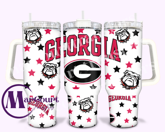 UNIVERSITY OF GEORGIA-40 0Z-UV DTF CUP WRAP