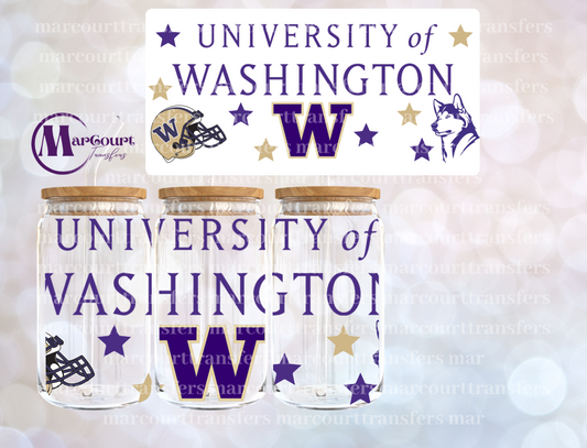 UNIVERSITY OF WASHINGTON-16 0Z-UV DTF CUP WRAP