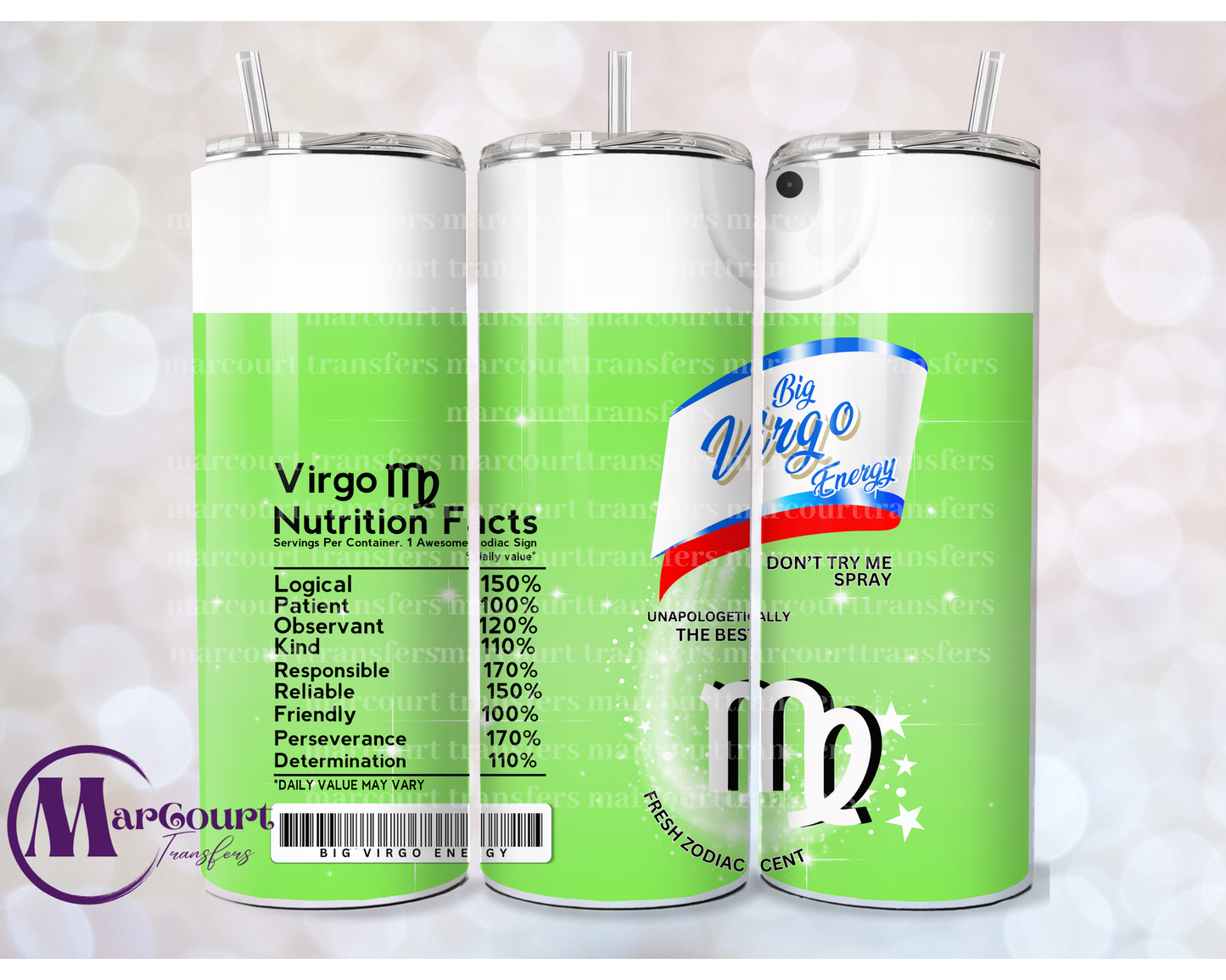 VIRGO SPRAY-SKINNY TUMBLER TRANSFER