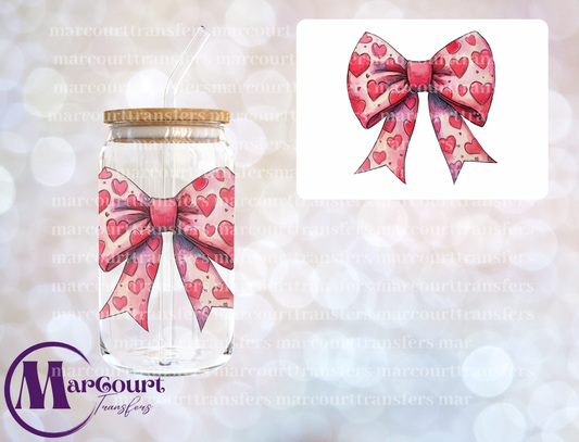 VALENTINE COQUTTE BOW 1-DECAL-UV DTF CUP WRAP